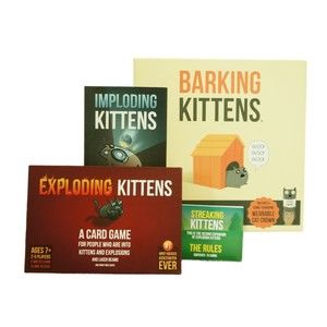 Exploding Kittens Game Set Of 4 Base Game With Imploding Barking And Streaking